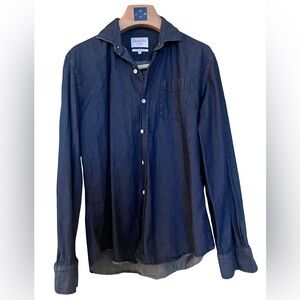 Ledbury Classic Dark Blue Denim Shirt